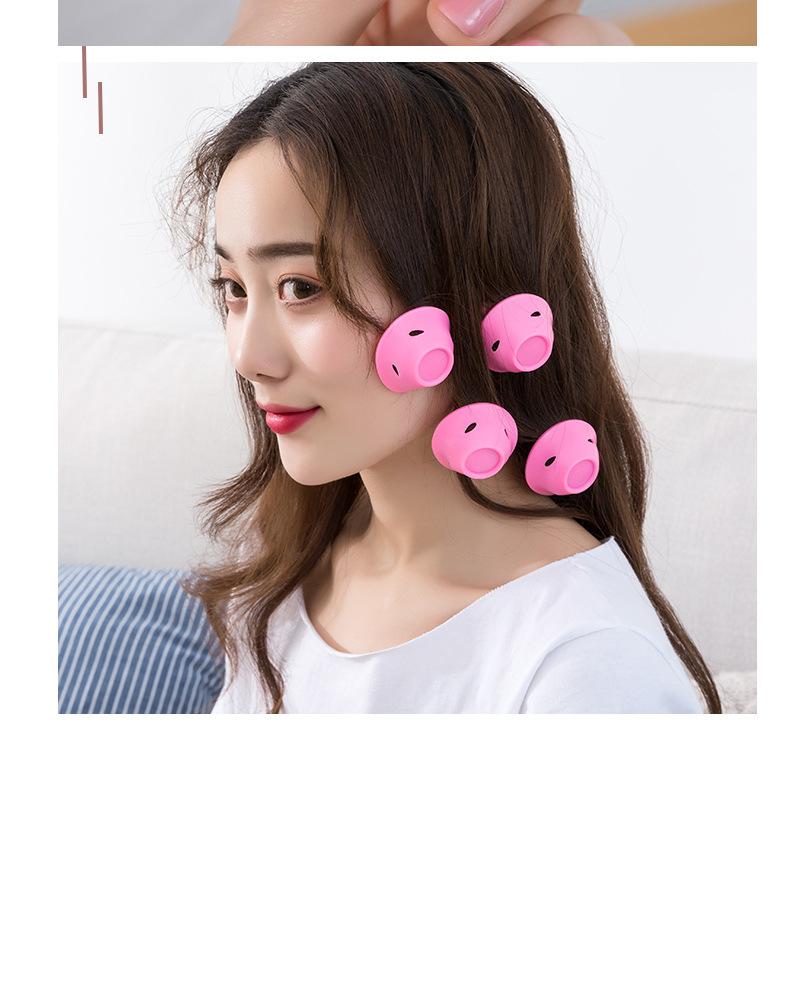Product Introduction of Factory Direct Sales Mushroom Hair Curler Bell Hair Curler Hair Roller Silicone Hair Curler Eight-Character Bangs Roller Haircare Heatless 13