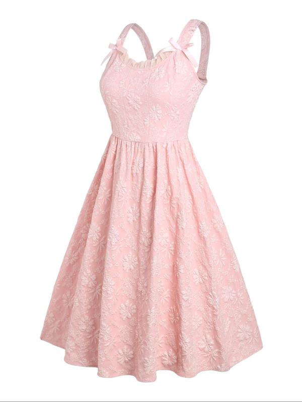 【Plus Size】 Floral Print Backless Zipper Dress, Elegant Dress for Party Wedding Guest, Women's Clothes for All Seasons 2