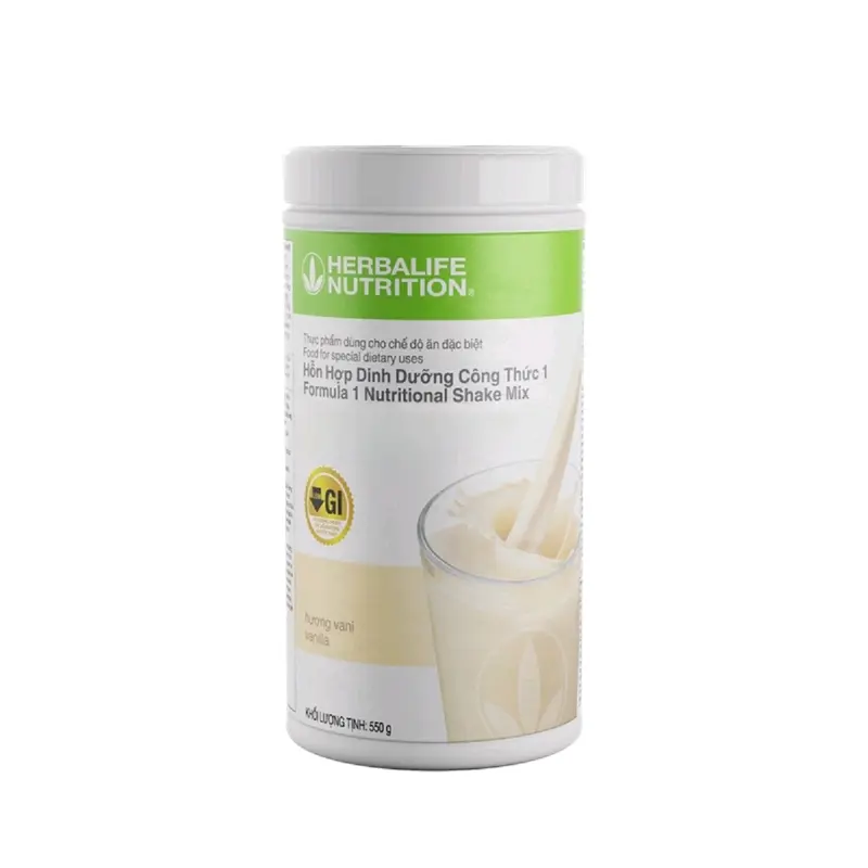 Sữa herbalife healthy meal F1 5 vị Dâu, quy kem, bạc hà, socola, vani- Lượng đường thấp bộ truyền trắng hàn quốc 2