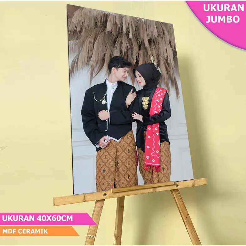 CETAK FOTO JUMBO UKURAN 20R 40X60 /WEDDING SIGN / WALLDECOR / WEDDING FOTO WISUDA
