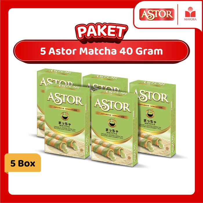 Gambar Paket 5 Astor Matcha 40 Gram dari Mayora Kota Administrasi Jakarta Barat Tokopedia