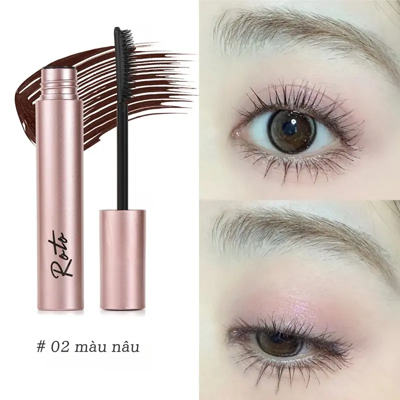 Mascara Mặt Trời Nhỏ Roto, Uốn Cong Dài, Tạo Kiểu Lâu Trôi, Chống Nhòe, Chống Lem, Không Thấm Nước, Chống Mồ Hôi, Bán Buôn, Trang Điểm Nữ Cosmetic Mỹ Phẩm Women Thùng Khẩu 6