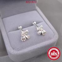 Gambar AGIAO Anting-anting 925 Hipoalergenik Pita Lily Of The Valley Putar Anti-Hilang Untuk Wanita - perak dari A.GIAO.ID Kab. Gresik 1 Tokopedia