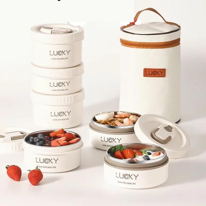 ￼{1}Hộp đựng cơm giữ nhiệt văn phòng lúa mạch Lunch box 3 tầng Inox 304 chống gỉ cao cấp, sang trọng, bảo hành 12 tháng bentobox 5