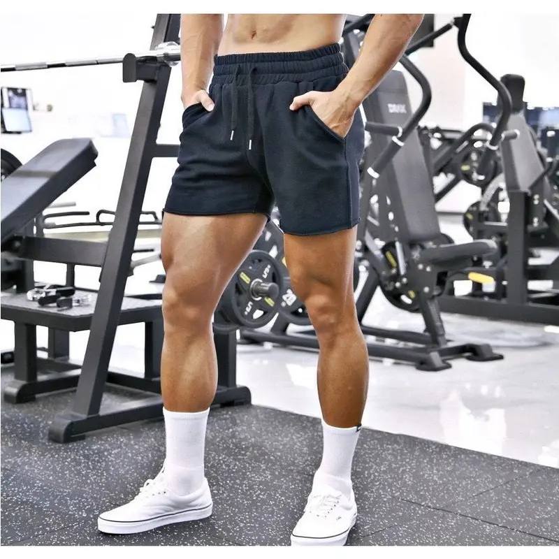 Quần short nam trên gối cạp chun dày T-MAN, quần đùi nam cạp chun chất Nỉ Chân Cua dày dặn cao cấp, co giãn khô thoáng Sport 4