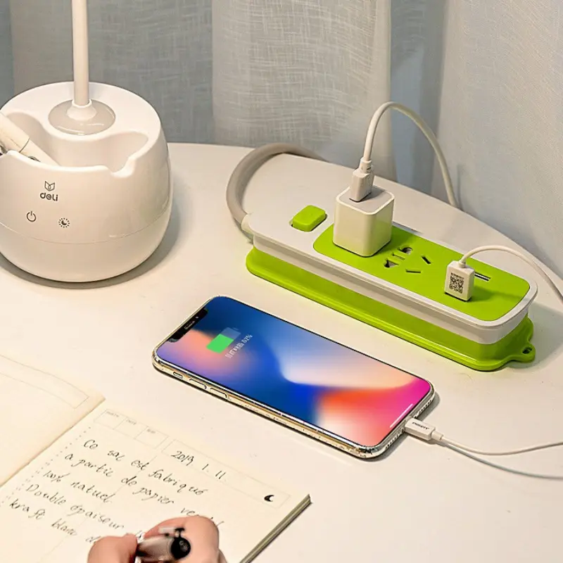 Ổ Cắm Điện Thông Minh Đa Năng Cổng Sạc USB 6 Phích Cắm Chống Giật Tiện Dụng RIN 7