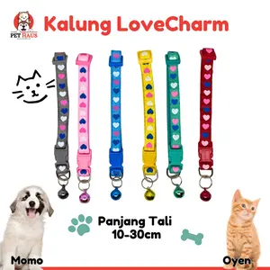 PETHAUS Kalung Bel Kucing Premium "Love Series" - Stylish dan Aman Trendy