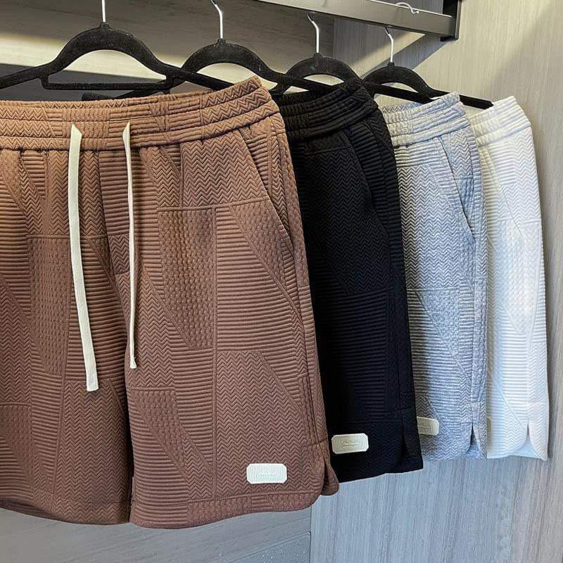 Quần Short vải Xốp chất vải dày dặn, thiết kế phong cách thời trang mặc nhà đi chơi thoáng mát thoải mái Menswear 1
