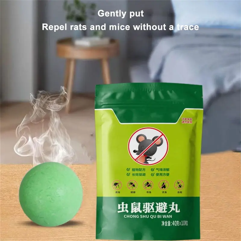 Bóng Máy Đuổi Chuột, Dầu Bạc Hà, Để Đuổi Chuột, Có Sẵn Trong 5 / 10 / 20 Cái, Được Làm Bằng Chiết Xuất Bạc Hà, Thích Hợp Để Kiểm Soát Chuột, Đuổi Chuột 4
