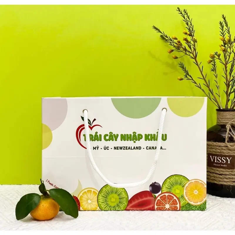 Túi Giấy Đựng Hoa Quả, Đựng Trái Cây Nhập Khẩu, Đủ Màu, Đủ Size 1kg 2kg 3kg 4kg 5kg 3