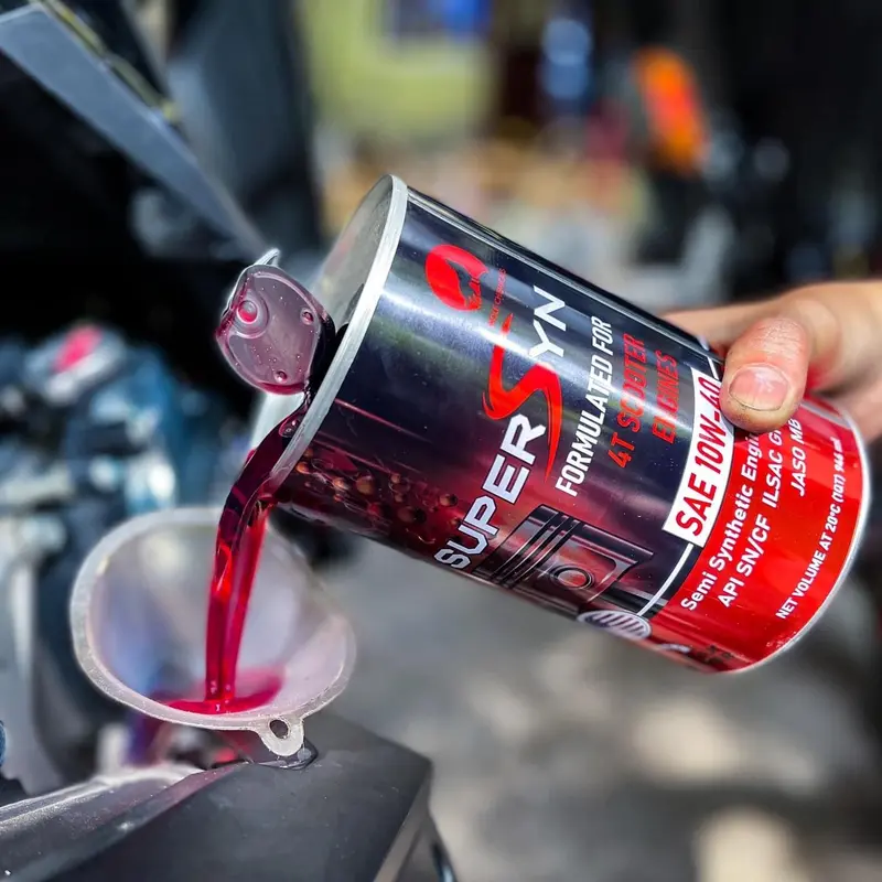 Nhớt Super Syn Đỏ Xe Ga 946ml Êm Xe Nhẹ Máy (LIVE) Dầu Nhớt Phụ Tùng 2