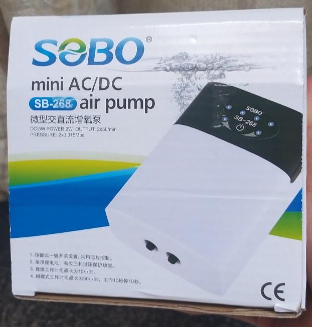 Máy thổi oxy tích điện 1 vòi và 2 vòi ĐỀ PHÒNG CÚP ĐIỆN thích hợp cho hồ cá cảnh, hồ thủy sinh và đi câu cá