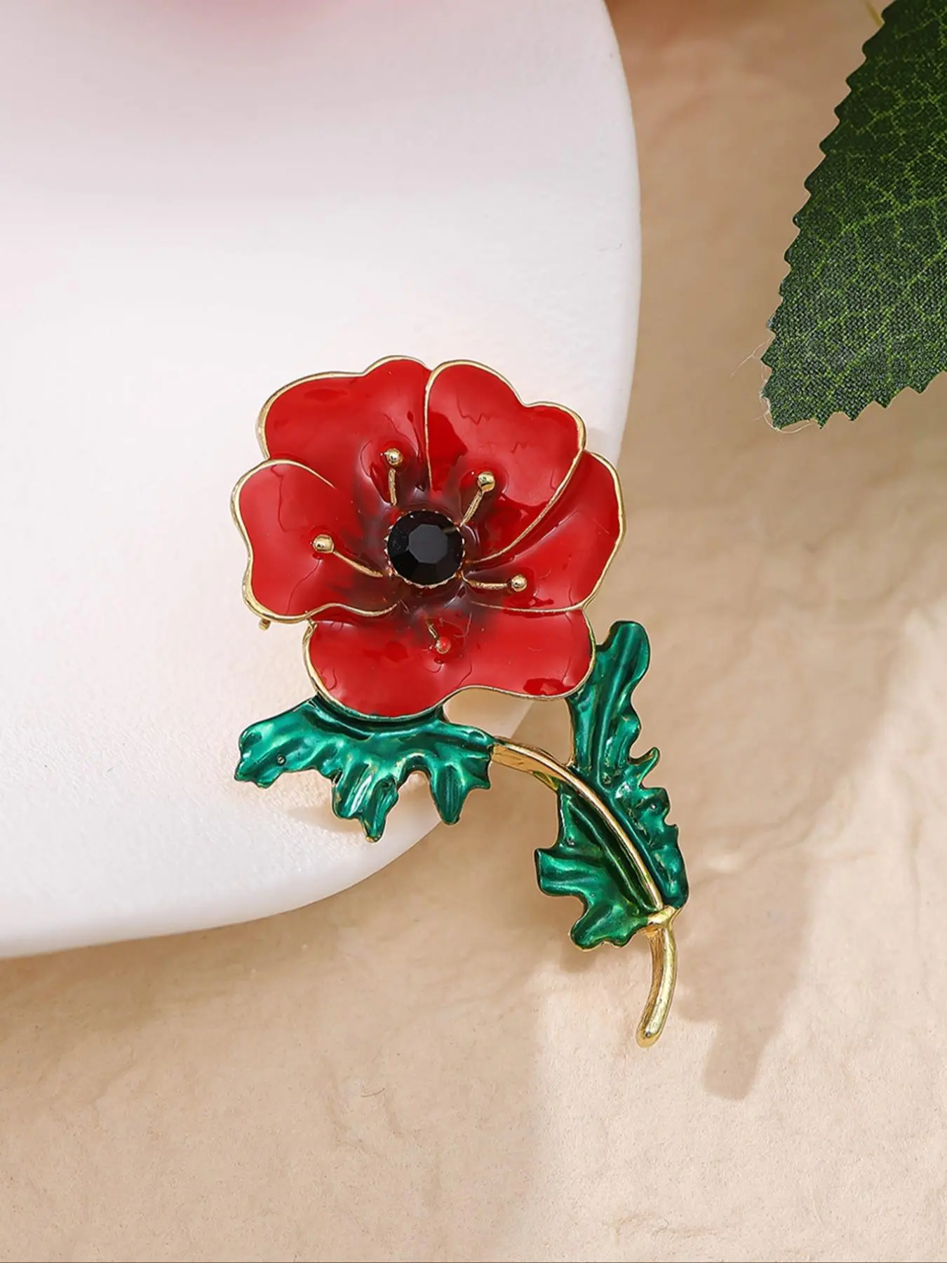 Fashion Flower Design Brooch, Enamel Pin Suitable for Backpacks, Jeans, Scarves, Hats Decoration, Trendy All-match & Exquisite Brooch for Birthday Gift