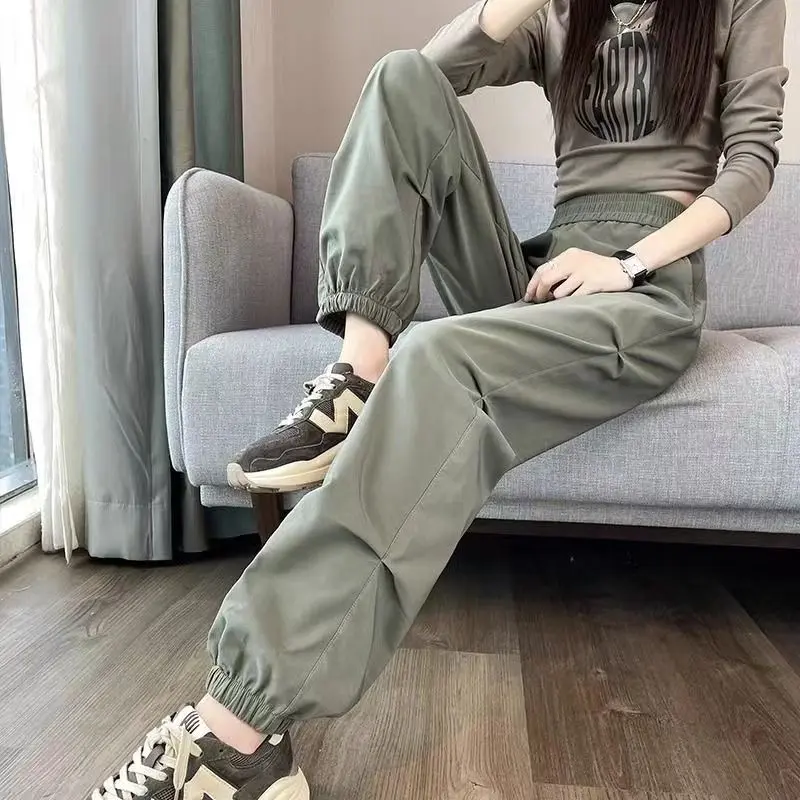Quần Yếm Mỹ Dành Cho Nữ, Cạp Cao, Bó Sát, Thích Hợp Cho Leo Núi Và Thể Thao, Eo Co Giãn, Phong Cách Cổ Điển Quần Dù, Hàng Mới Về 1