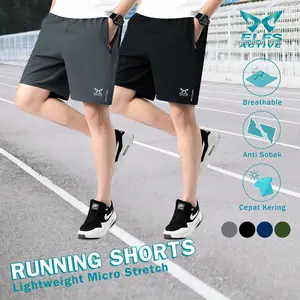 Elfs Active Running Shorts - Celana Pendek Ringan Lari Jogging Marathon Olahraga Parasut