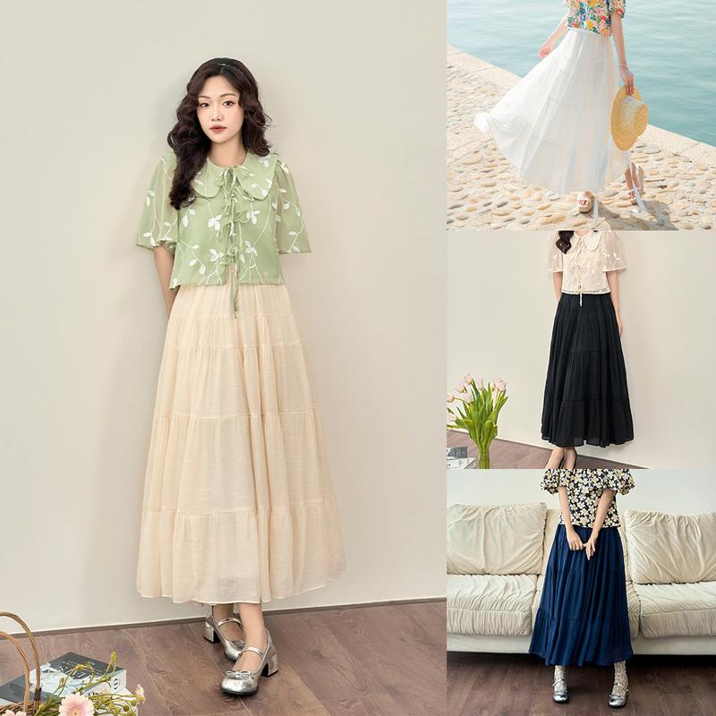 OLV - Chân váy xòe dài Alie Midi Skirt nhiều màu