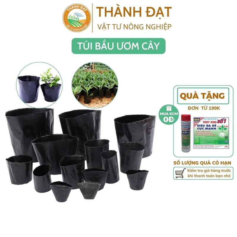 1kg bầu ươm cây giống túi bầu ươm. trồng cây nhiều kích cỡ hàng loại 1 