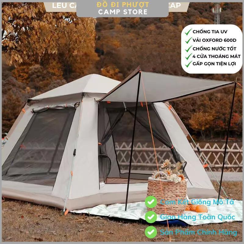 Lều Cắm Trại Gia Đình, Lều Dã Ngoại Tự Bung 4-6 Người Chống Nước Chống Tia Tử Ngoại KT 2m8x2m8-Lều Có Thể Thông Gió Đi Phượt, đi dã ngoại cắm trại Phụ Kiện Camping Đi Cắm Trại Thương Hiệu VCP-Camping 3