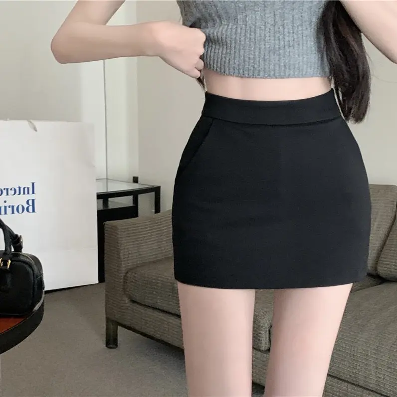 ￼Chân váy ngắn chữ A dáng ôm [ có lót quần ]chất umi co giãn mềm mại tôn dáng Women | BigBuy360 - bigbuy360.vn