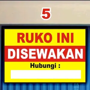 SPANDUK BANNER RUKO DI SEWAKAN / DIKONTRAKKAN / DIJUAL Spanduk