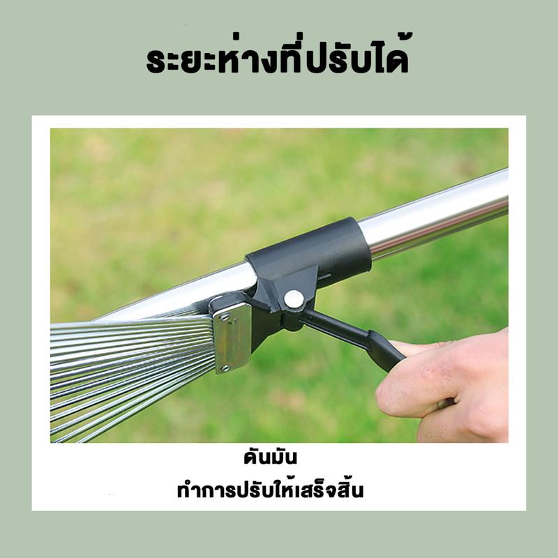 Product Introduction of 【ร้านค้ากรุงเทพ จัดส่ง 24 ชม】คราดเก็บหญ้า คราดหญ้า คราดถา หญ้า15ฟัน คราดเหล็ก ปรับระดับ คราดเหล็กปรับระดับ พร้อมด้าม ผลิตจากสเตนเลสสตีลคุณภาพสูง แข็งแรง คราดฟันฉลาม คราดเก็บหญ้า คราดเหล็ก คราด คราดตะกาวมือเสือ คราดหญ้า คราดถอนวัชพืช คราดทำสวน คราด  สปริง 5