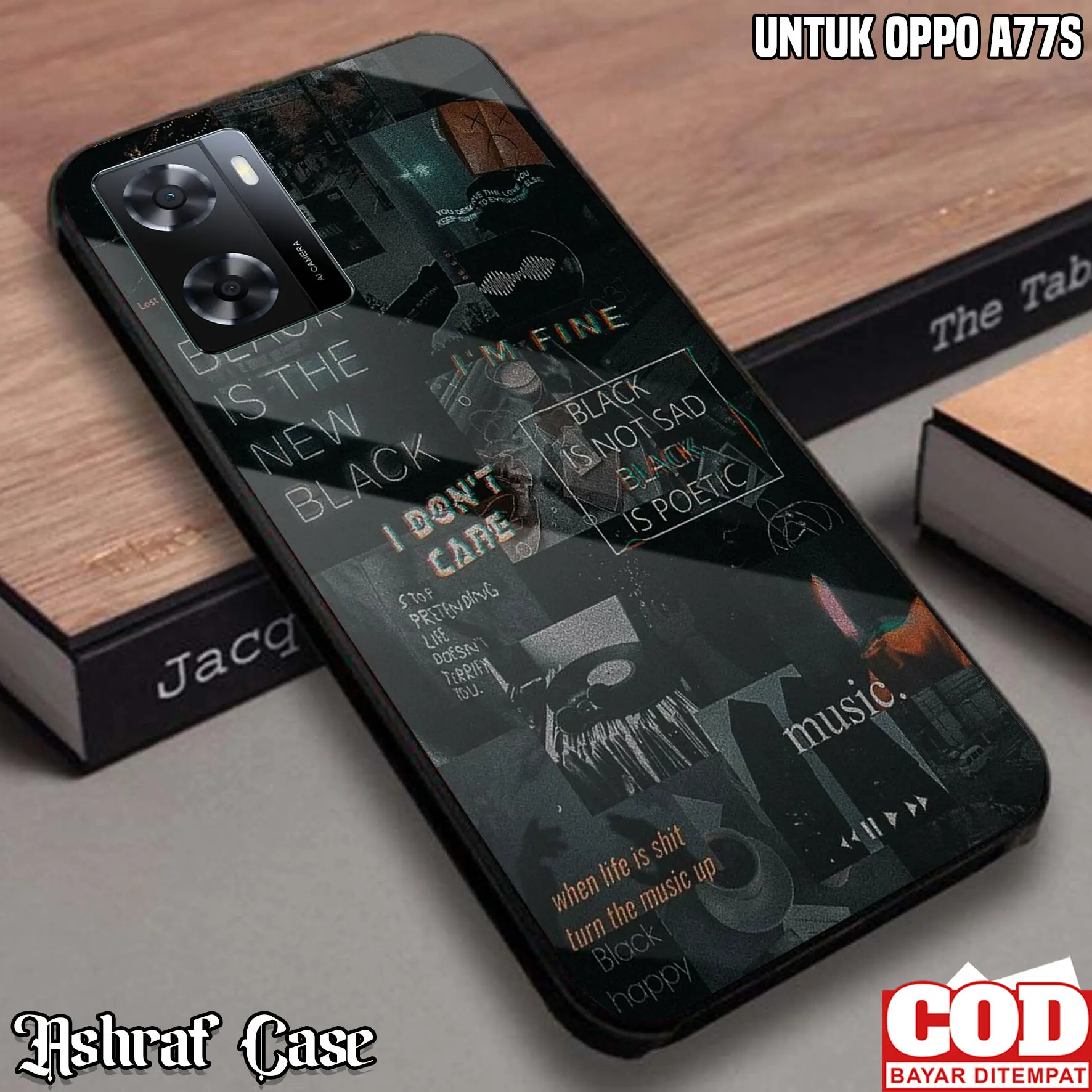 Case Hp OPPO A77S - Casing OPPO A77S Terbaru [ AESTH-01 ] Kesing Hp - Silikon Hp - Softcase Glass - Hardcase Glosy - Case Terbaru - Cassing