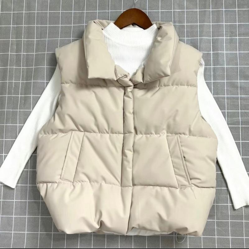  Áo phao gile nữ dây rút 3 màu  Không kèm áo len bên trong  