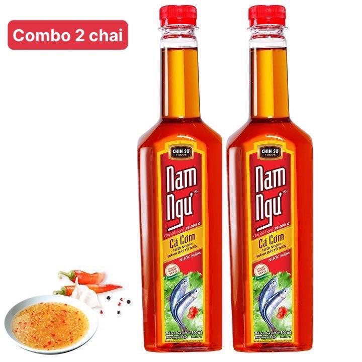 Combo 2 chai Nước mắm chấm Nam ngư chinsu 750 ml chai