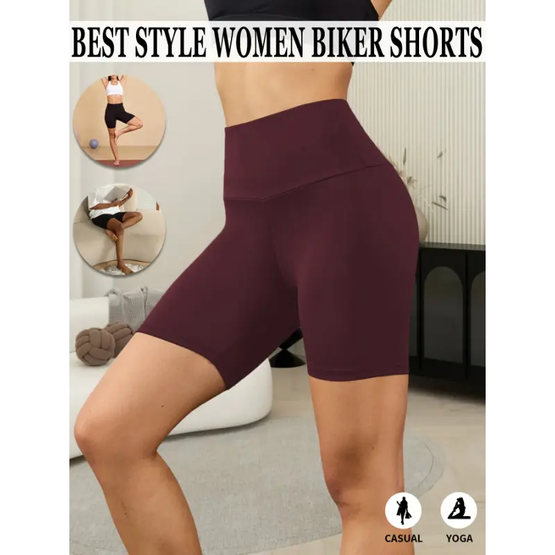 High Waisted Biker Shorts For Women, Super Soft No See Through Workout Yoga Running Athletic Shorts, Women's Activewear sports bra jogger cycling gym wear pieces et modest dfyne leggings straight leg aybl ladies ruched tiktok shop halara thermal dyne set
