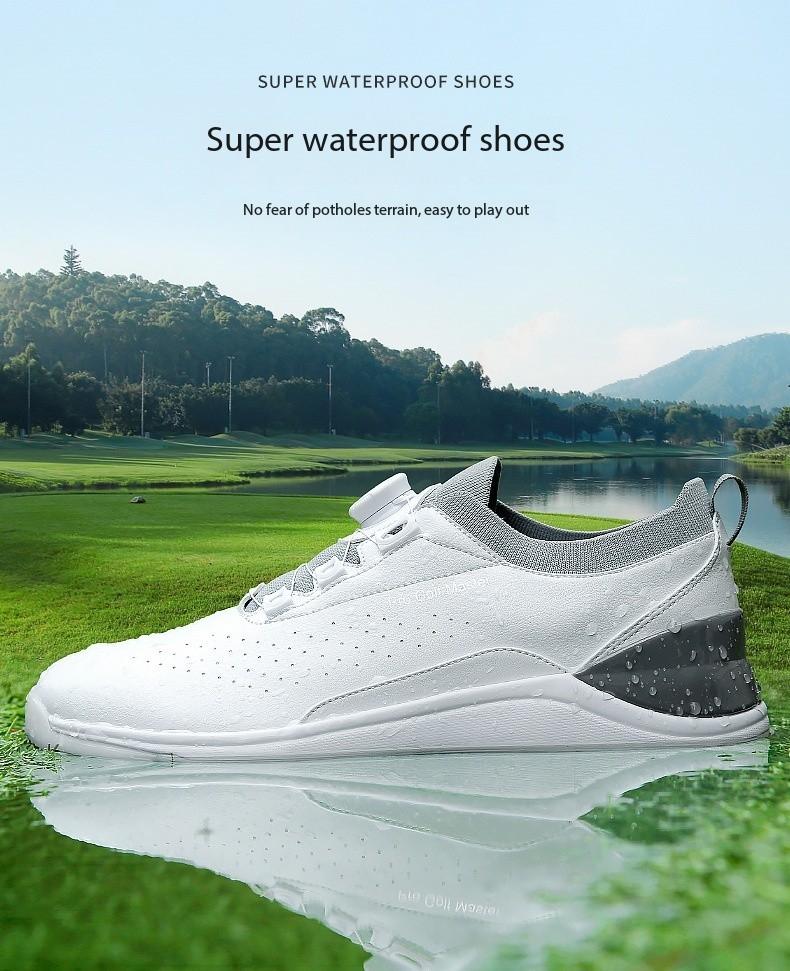 Product Introduction of [PGM] Golf Shoe Men's Waterproof Sneakers Knob Shoelace Anti-Slip Golf Shoes Xz300 12