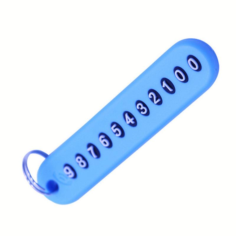 】 Móc Khóa Ô Tô Chống Thất Lạc - Thẻ Số Điện Thoại, Phụ Kiện Xe Hơi, Quà Tặng Unisex - Giao Hàng 24H 6
