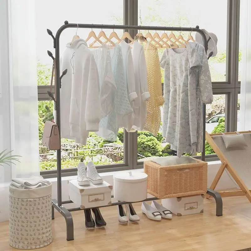 Kệ Treo Quần Áo Kim Loại, Giá Treo Quần Áo 1 Tầng Có 1 Giàn Treo Tiện Lợi Bền Bỉ Dễ Dàng Lắp Đặt 5