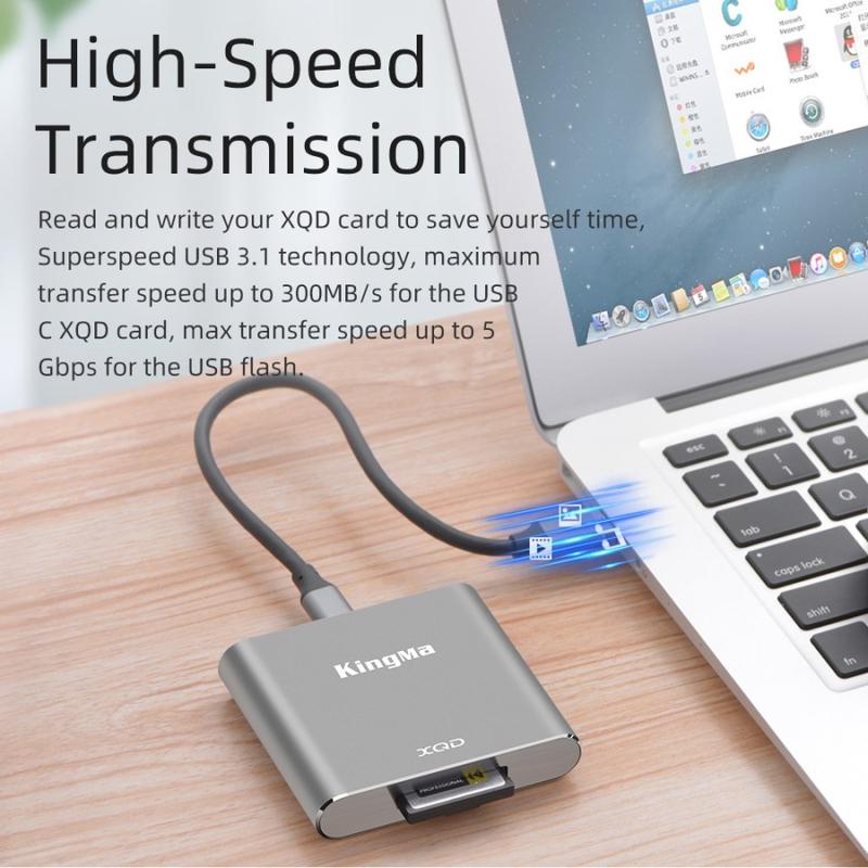 KINGMA XQD Card Reader USB 3.1 for SONY G M / Nikon Z6 Z7 / XQD Camera 3