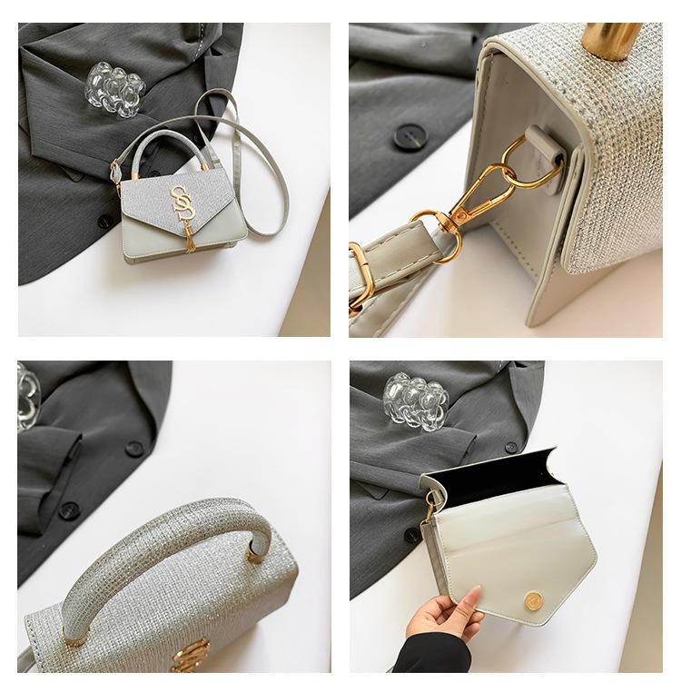 Product Introduction of Túi Vuông Nhỏ Chất Lượng Cao, Thời Trang Mới, Thiết Kế Chữ Cái Và Tua Rua, Dây Xích Xích, Thích Hợp Cho Phụ Nữ, Túi Đeo Vai Tongqin, Phổ Biến Năm Nay Bag 8
