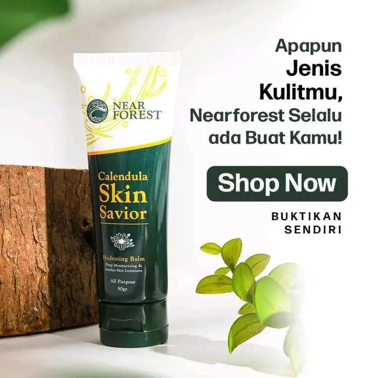 NEAR FOREST Calendula Skin Savior Cream Pelembab Kulit Kering Bersisik Gatal Dan Pecah-Pecah BPOM Perawatan