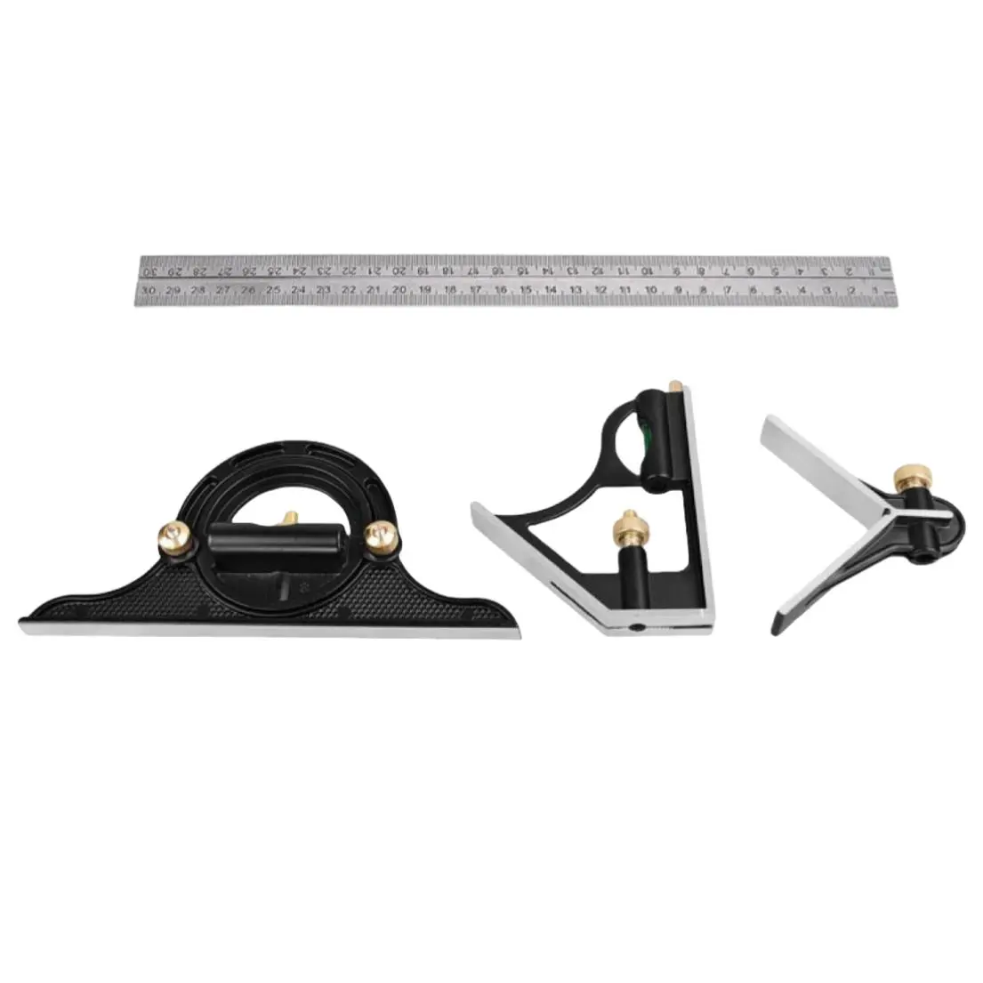 3 in 1 Ruler, Angle Measuring Ruler, Level Ruler, Multifunctional Ruler for Woodworking, with Metric and Imperial Rulers, Suitable for Decoration
