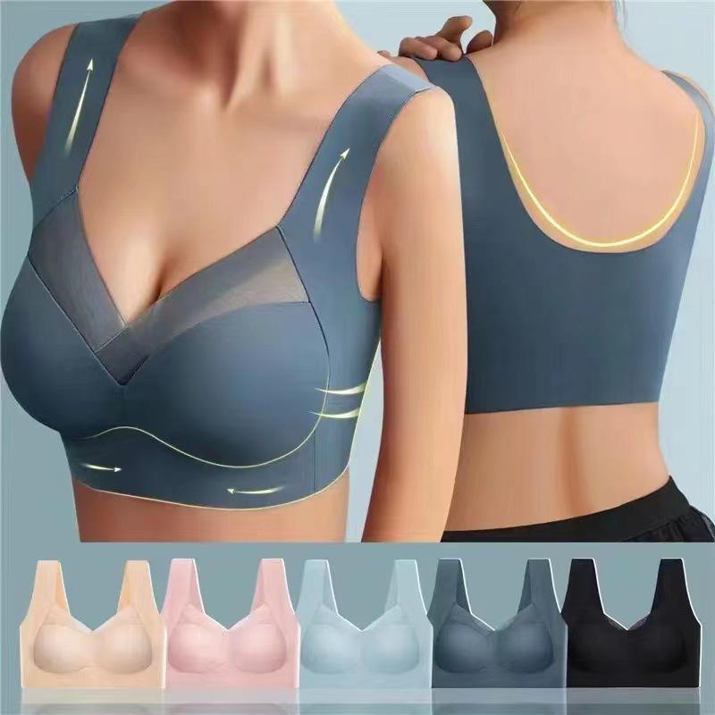 Đồ Lót Một Mảnh Cố Định, Ngoại Cỡ, Liền Mạch, Lụa Lạnh Mỏng, Lưng Đẹp, Áo Ngực Có Gọng, Phong Cách Gợi Cảm Và Thể Thao, Thiết Kế Shasha Nghệ Thuật, Thích Hợp Cho Thể Thao Và Thể Dục Bra Sport Tập Yoga Top 3