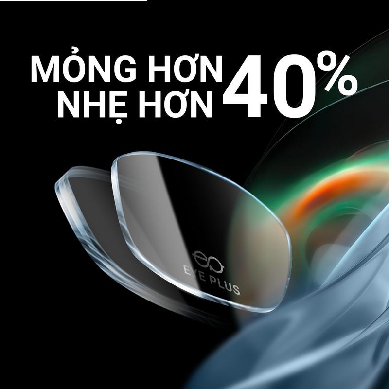 Kính Cận Gọng Đa Giác Nam Nữ Eye Plus 6009 Gọng Kính Nhựa TR90 Kính Mắt Kiểu Dáng Thời Trang Unisex Hiện Đại 6