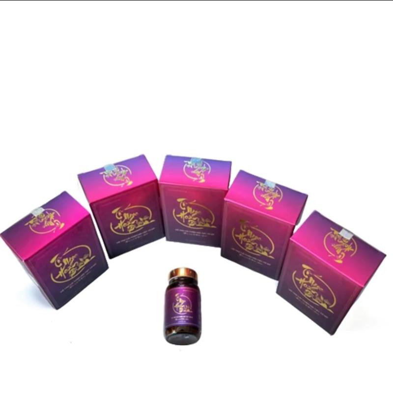 Combo 6 hộp Tố Ngọc Hoàn plus+(1){Kèm quà tri ân } .Sản phẩm của dovagroup .Hộp hình chữ nhật màu tím. Bên trong có lọ màu tím. Nắp vàng có chứa 60 viên nang sử dụng cho phụ nữ . viên  uống