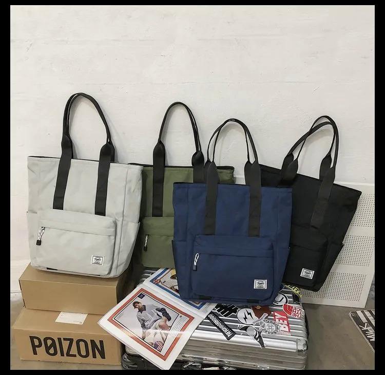 Product Introduction of Japan Fashion Tote & Shoulder Bag Nylon Waterproof Big Capacity Men Shoulder Bag Tote Bag Briefcase for Men Birthday Gift 11