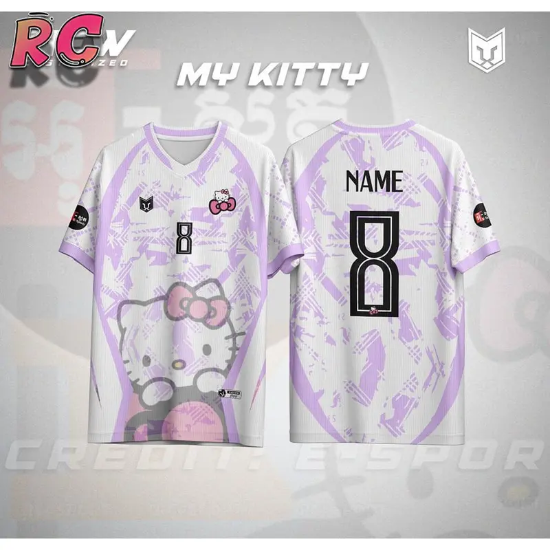 Áo Thun Bóng Rổ Thiết Kế Hello Kitty, RC, Dành Cho Nam Và Nữ, Ngoại Cỡ, Thoáng Khí Và Thoải Mái, Thích Hợp Cho Các Hoạt Động Ngoài Trời, Xu Hướng Nóng, [MÃ: 1] 1