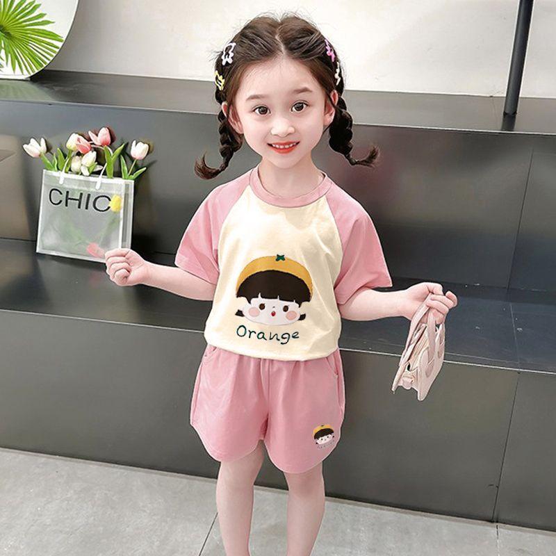 Áo Thun ngắn Tay Cho Bé Gái, Bộ Cotton, Áo In Hình Sành Điệu, Cho Trẻ Em, Bé Gái, Trang Phục Mùa Hè, Hợp Xu hướng, Hàng Mới Về Năm 2025, Bán Chạy Cửa Hàng 4