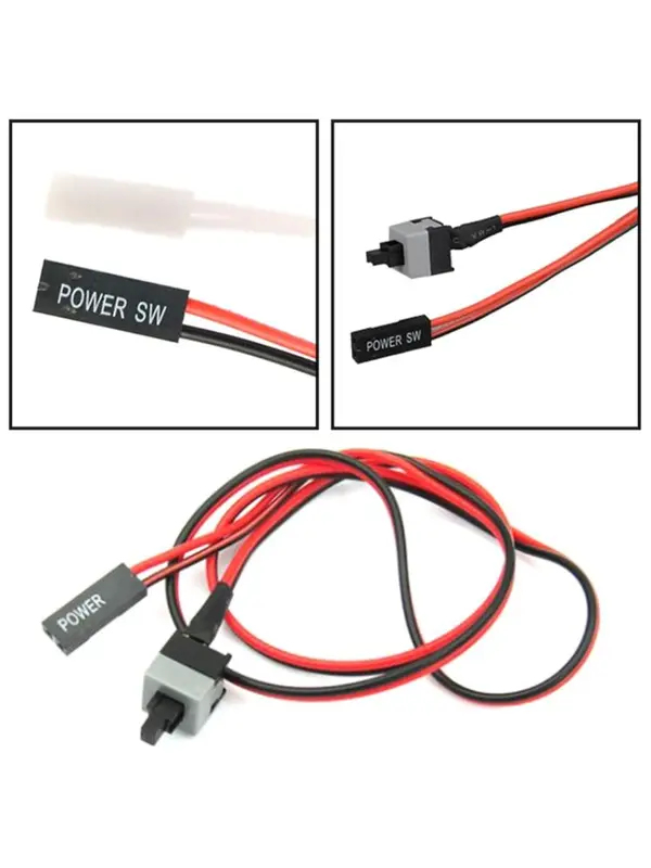 Vỏ Máy Tính Để Bàn, Công Tắc Bật / Tắt / Đặt Lại Bo Mạch Chủ, Dây Nguồn, Nút Nguồn PC, Cáp Nguồn SW 1
