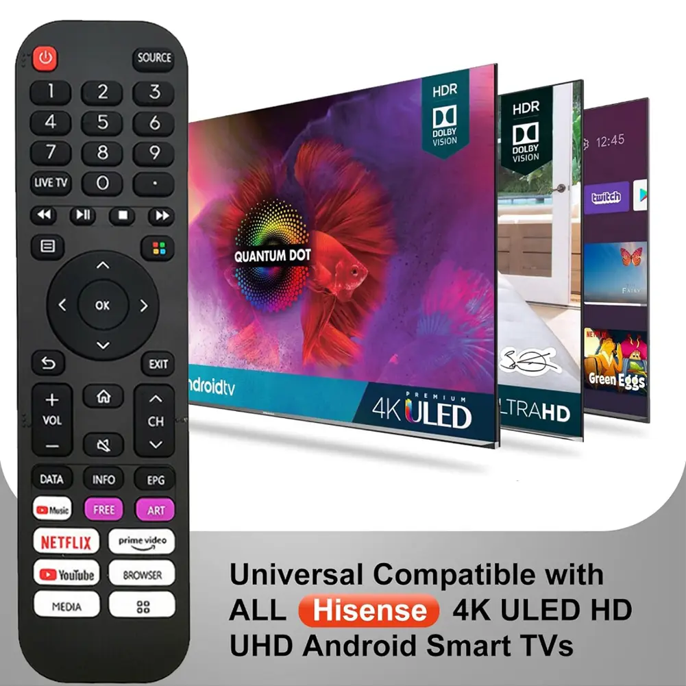 Hisense Devant Smart TV Remote Control for EN2N30H EN2K30P E N2A3 TV ...