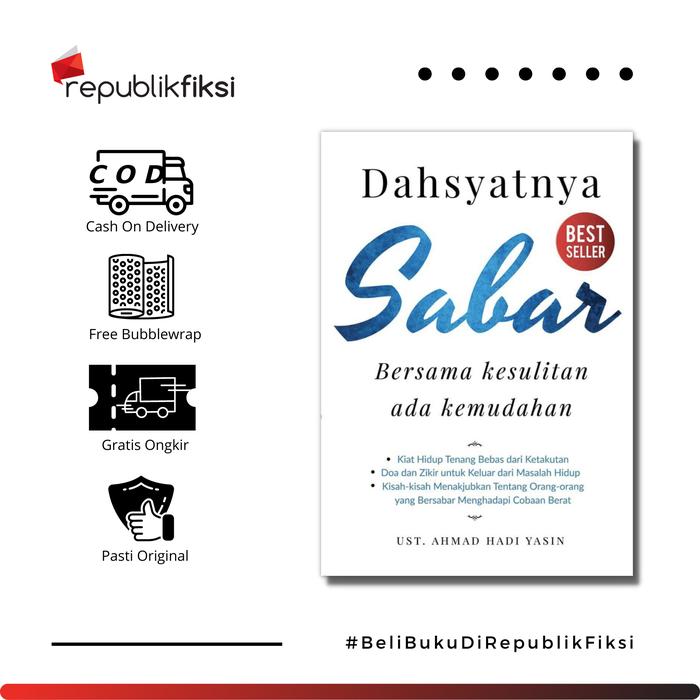 Gambar Buku Dahsyatnya Sabar - Ust. Ahmad Hadi Yasin - Qultummedia - Dahsyatnya Sabar dari Republikfiksi Kota Administrasi Jakarta Selatan Tokopedia