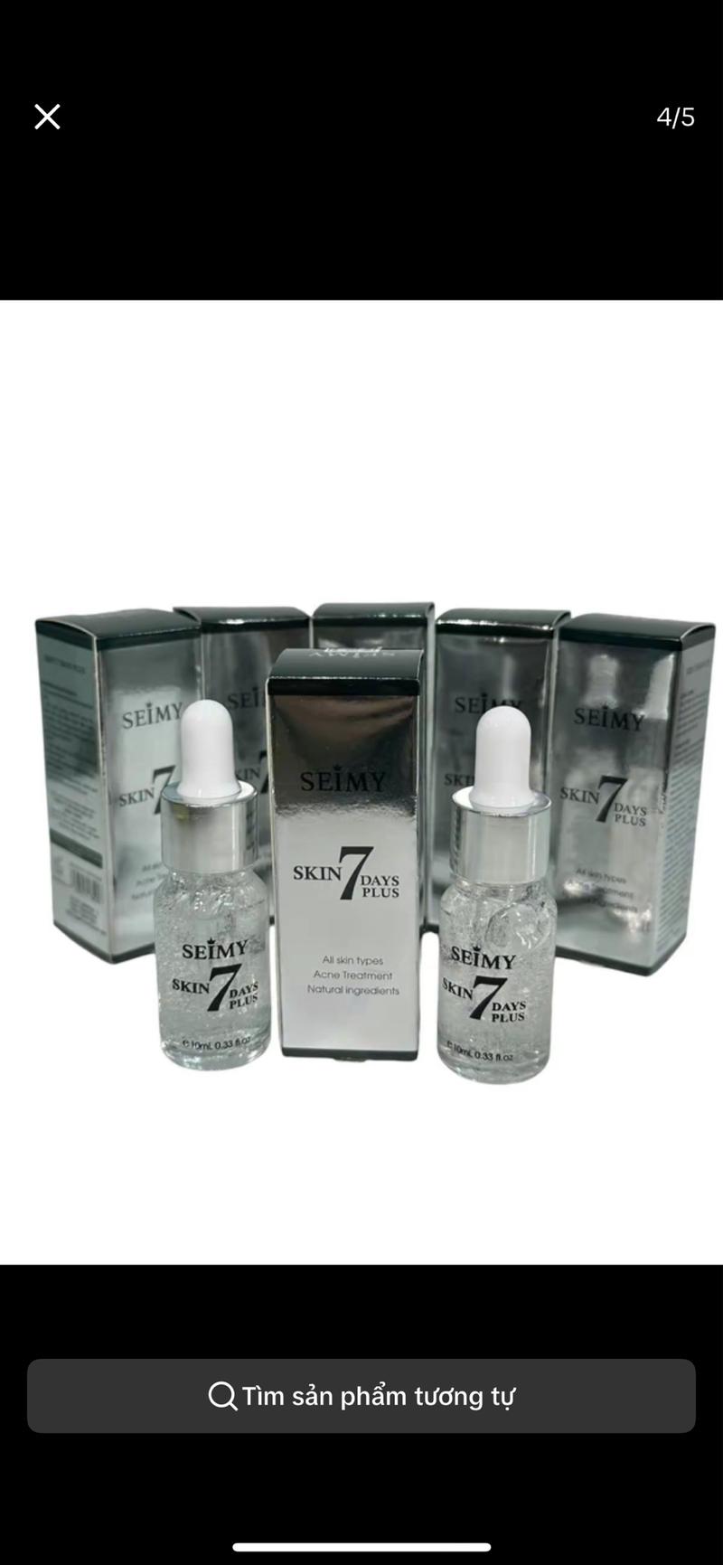 Product Introduction of (Mua 1 tặng 1 siêu rẻ )Combo 2 chai serum mụn skin -7 days 10ml Skincare Chăm Sóc Da Nữ Làm Đẹp Da Dưỡng Ẩm Da chăm sóc da, giảm mụn, skincare 5
