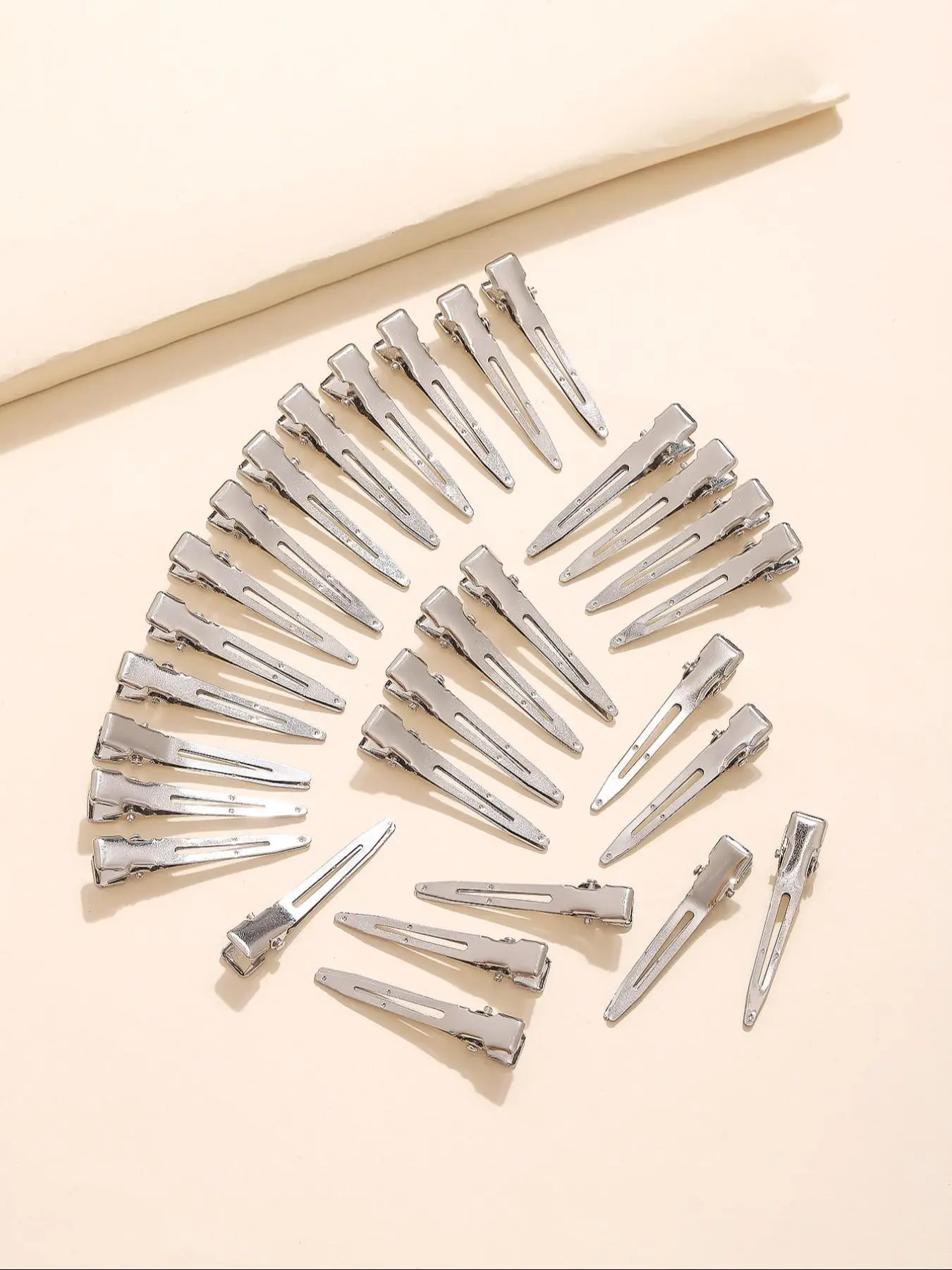 Simple Design Solid Color Metal Hair Clips (40pcs), Casual Versatile Hair Accessories for Women, Minimalist Hairwear for Daily Wear