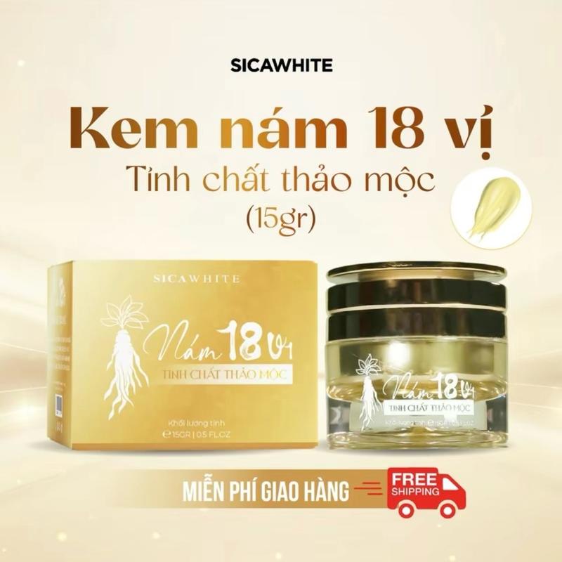 Kem Nám 18 Vị Tinh Chất Thảo Mộc (Kem Nám Mạnh, Chất Kem Mềm ) 15gr Nữ Women Chăm Sóc Da Skincare Làm Đẹp Da Dưỡng Ẩm Da skin care