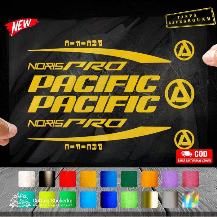 Jual Cutting Stiker Pacific Noris Pro Variasi Sepeda Sticker Frame ...