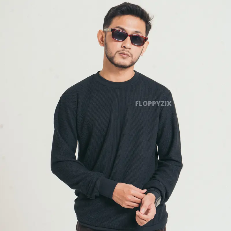 CREWNECK WAFFLE PRIA / CWENECK BASIC POLOS / SWEATER WAFFLE / JAKET PRIA WAFFLE 3